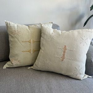 (2) Moroccan 16” pillows